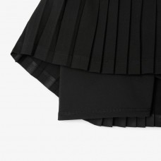 SAIA SHORTS LACOSTE PLISSADA ULTRA DRY - PRETO SAIA SHORTS LACOSTE PLISSADA ULTRA DRY - PRETO